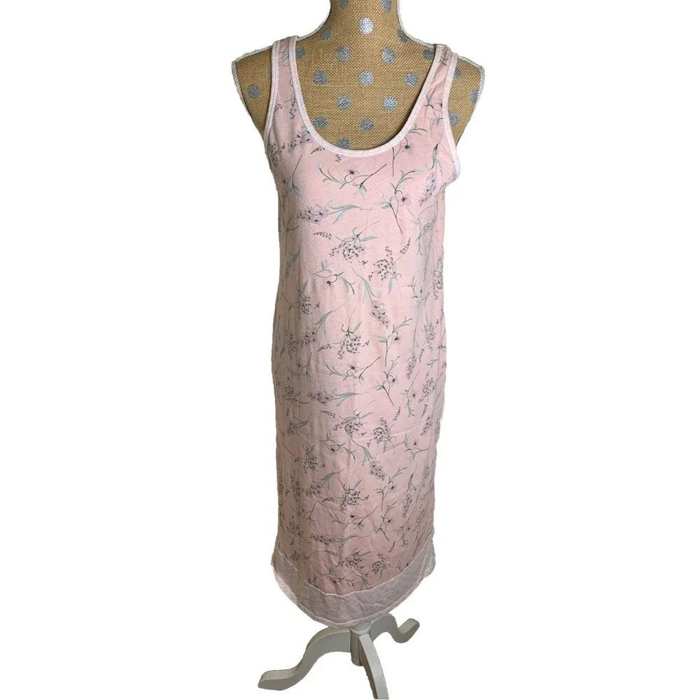 Vintage Adonna Women’s Cottage Floral Nightgown Pajama Sleeping Dress Small - Picture 1 of 11